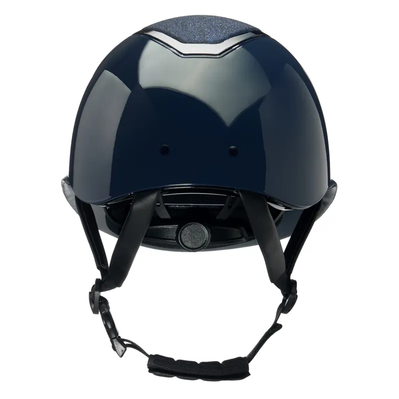 EQX by Charles Owen Kylo Sparkly Wide Peak Riding Hat Navy Gloss